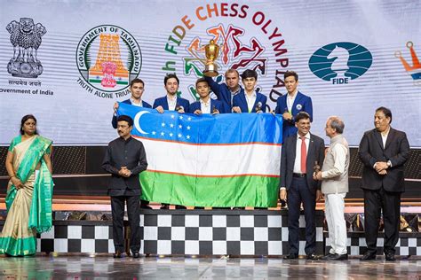 The winners of the 44th Chess Olympiad (Open).